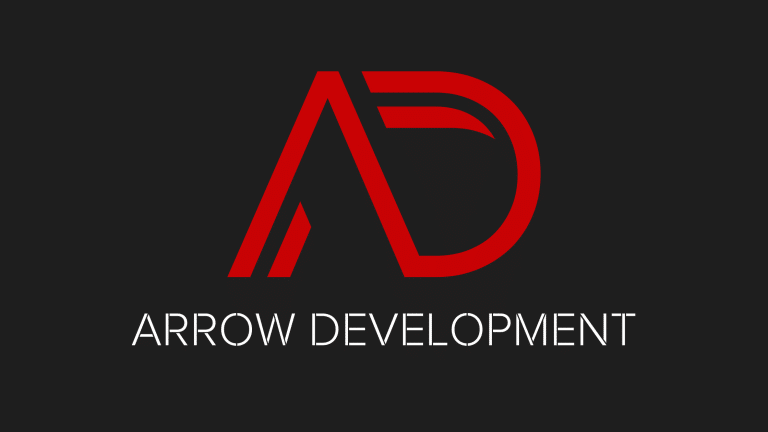 Arrow Development logo on a blog banner.