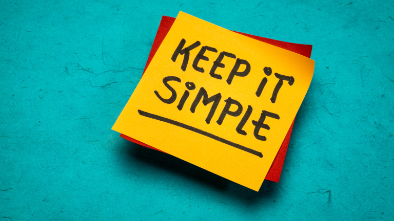 we keep it simple
